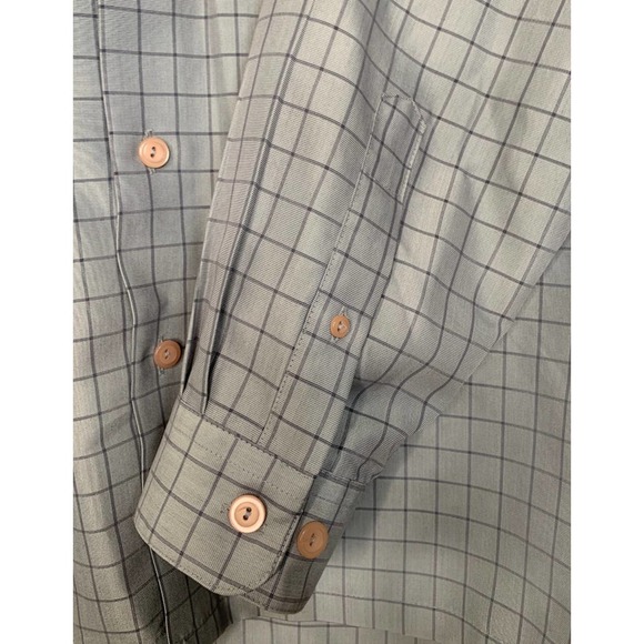 Bugatchi Uomo Shirt Size Medium Green Check - Picture 3 of 4
